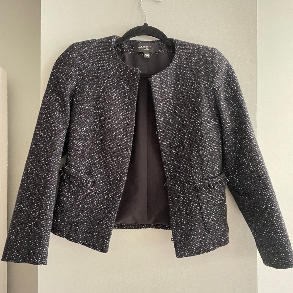 Maxmara Weekend black Tweed Jacket